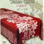 Hawaiian Tropical Fabric Tablecloth 60-inch By 108-inch (Honu Turtle and Monstera, Red color)