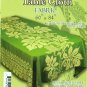 Hawaiian Tropical Fabric Tablecloth 60-inch By 84-inch (Honu Turtle and Monstera, Green color)