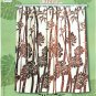 Hawaiian Tropical Fabric Shower Curtain (Brown Bamboo)