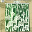 Hawaiian Tropical Fabric Shower Curtain (Sage Bamboo)