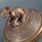 Chinese brass and champleve enamel censer