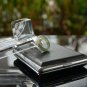 100% Real Natural Untreated Translucent Light Green Jadeite Jade Thin Ring 7