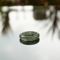 100% Real Natural Untreated Translucent Light Green Jadeite Jade Thin Ring 7