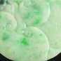 Antique Old Genuine Natural Grade A Jadeite Emerald Jade Pendant Netsuke PHOENIX