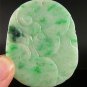 Antique Old Genuine Natural Grade A Jadeite Emerald Jade Pendant Netsuke PHOENIX