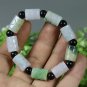 Certified Green 100% Natural A Jade Jadeite Moire Bangle Bracelet 8025C