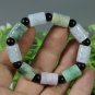 Certified Green 100% Natural A Jade Jadeite Moire Bangle Bracelet 8025C