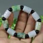 Certified Green 100% Natural A Jade Jadeite Moire Bangle Bracelet 8025C