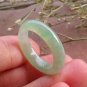 Certified Icy Green 100% Natural A JADE Jadeite Circle RING USA 7 戒指