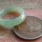 Certified Icy Green 100% Natural A JADE Jadeite Circle RING USA 7 戒指