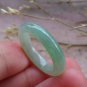 Certified Icy Green 100% Natural A JADE Jadeite Circle RING USA 6.25 戒指