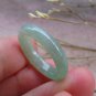 Certified Icy Green 100% Natural A JADE Jadeite Circle RING USA 6.25 戒指