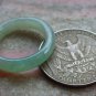 Certified Icy Green 100% Natural A JADE Jadeite Circle RING USA 6.25 戒指