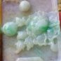 Certified Yellow Natural A Jade jadeite pendant Dragon Butterfly Orchid Flower