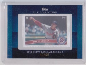 2011 Topps Series 2 Silk Collection DREW STOREN  #/50