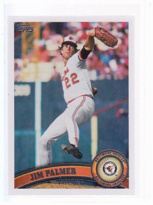 + 2011 TOPPS.2 JIM PALMER LEGENDS SP VARIATION # 393
