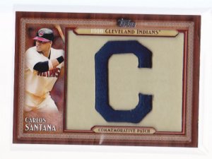 2011 Topps Commemorative Patch Carlos Santana