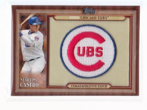 2011 Topps Starlin Castro Commemorative Patch Card