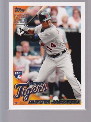 Austin Jackson  2010 TOPPS "Limited Edition"  RC4 = very tough to get in singles