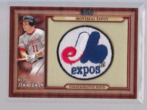 2011 TOPPS RYAN ZIMMERMAN  PATCH  exclusive