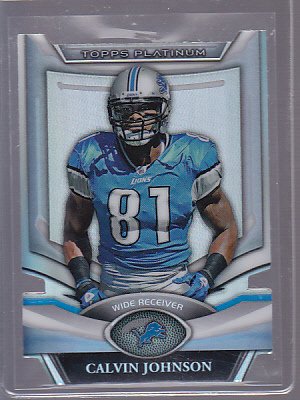 2011 Topps Platinum DIE-CUT Calvin Johnson LIONS