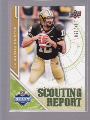 2009 UD DRAFT  CURTIS PAINTER  NUMBERED TO 350 (stkft45)