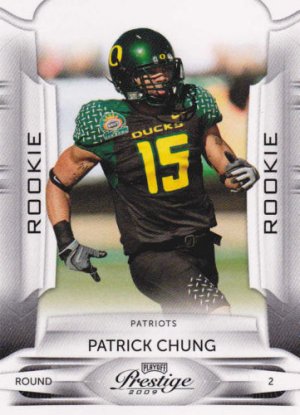 2009 Playoff Prestige  PATRICK CHUNG RC  Make offers = we sell cards (stk#ft14 )