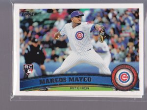 5 Card lot = 2011 Topps MARCUS MATEO Rookie #431  CUBS