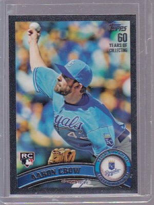 AARON CROW #633 = 2011 Topps BLACK  # 50/60