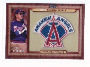+ Reggie Jackson 2011 Topps Commemorative Patch + PLUS + ANGELS TEAM SET!