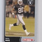 Very Rare 2003 Topps Total Silver #155 Jerry RICE (stk#ft52)