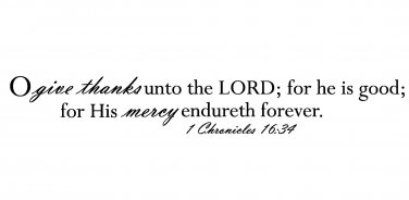 1 Chronicles 16:34