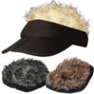 NEW Hairy Black Flair Hair Visor