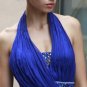 Sexy V-neck Blue Evening Dress