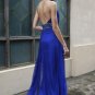 Sexy V-neck Blue Evening Dress