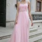 Pink Tulle Prom Dress Formal Evening Gown