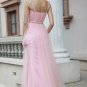 Pink Tulle Prom Dress Formal Evening Gown