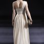 One shoulder Ivory Evening dress /Beach Wedding Dress