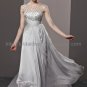 Modest Silver Prom Dress Formal Evening Dress