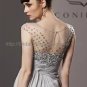 Modest Silver Prom Dress Formal Evening Dress