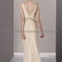 Elegant V-neck Light Yellow Evening Dress 2012
