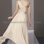 Cap Sleeve Beaded Long Evening Dress