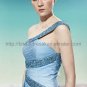 One Shoulder Blue Evening Dress 2012