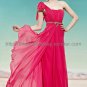 Simple One shoulder Red Evening Dress