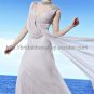 Sexy V-neck Gray Evening Party Dress