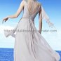 Sexy V-neck Gray Evening Party Dress