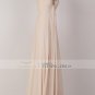 Empire Bridesmaid Dress Cap Sleeve Evening Dress