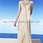 Empire Bridesmaid Dress Cap Sleeve Evening Dress
