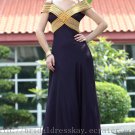 Off shoulder Black Evening Party Bridesmaid Prom Ball Dress
