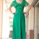 Modest Green 2013 Fashion Evening Dress Prom Ball Party Gown